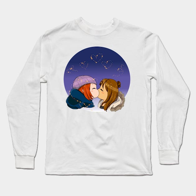 Wayhaught Under the Stars Long Sleeve T-Shirt by riozaki21